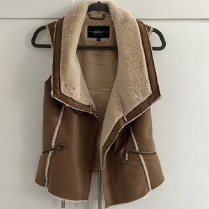 BNCI by Blanc Noir Suade Like Faux Fur Lined Vest